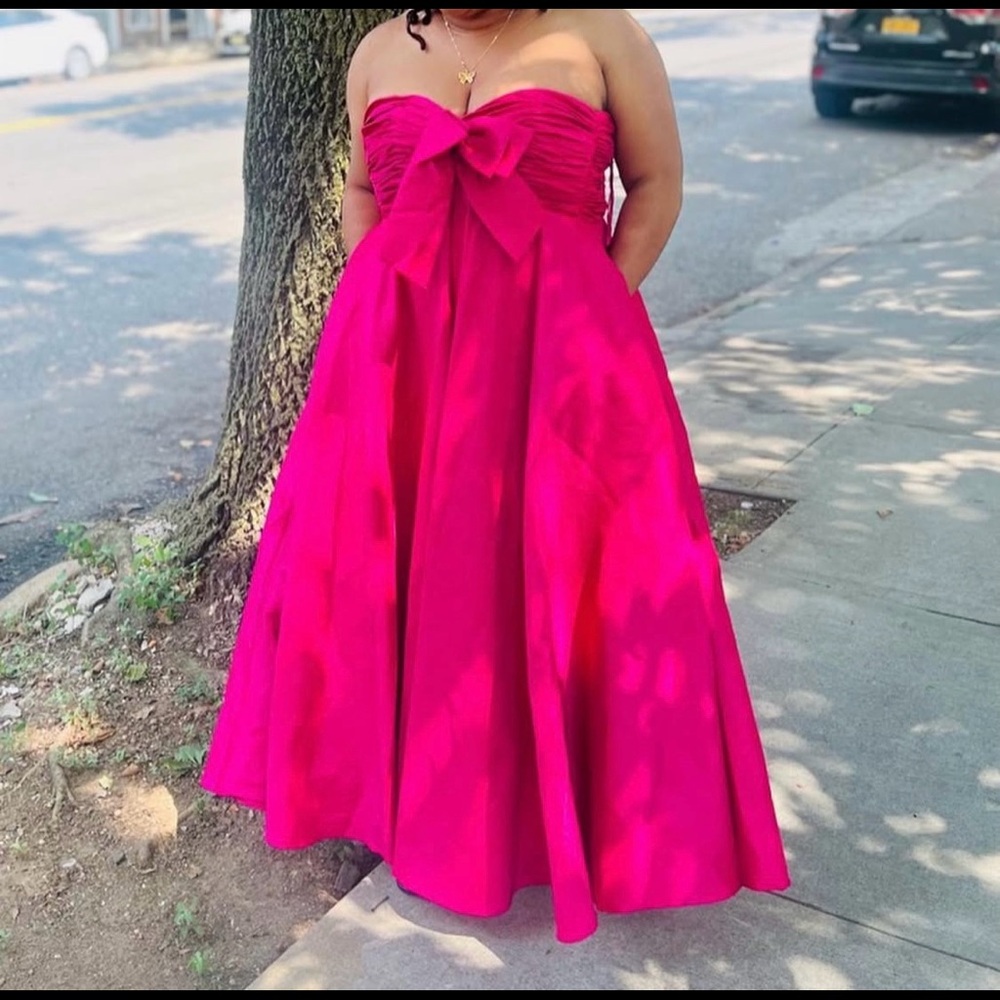 Jovani Fuchsia Long Dress